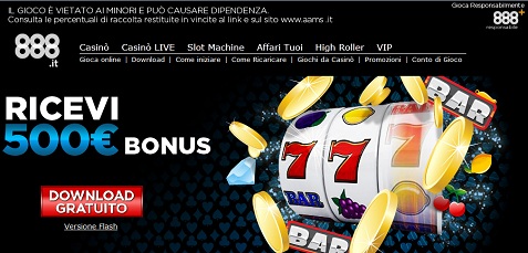 gioca su 888 casino
