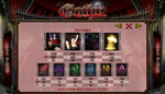 simboli di gioco gothic